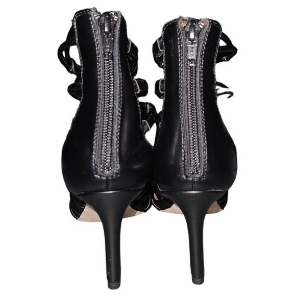 BCBGeneration Full Strap Leather Ankle Heels - Picture 5 of 5